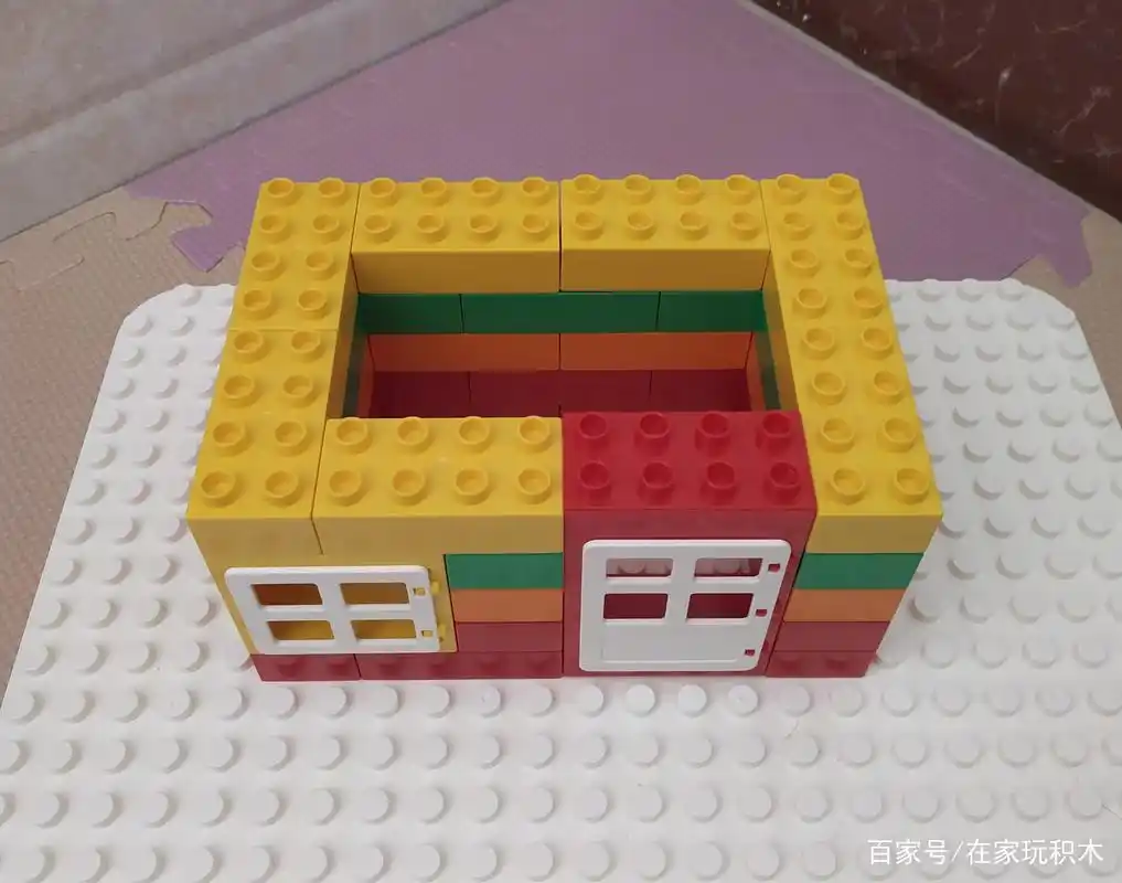 乐高大颗粒积木搭建作品之精美小屋