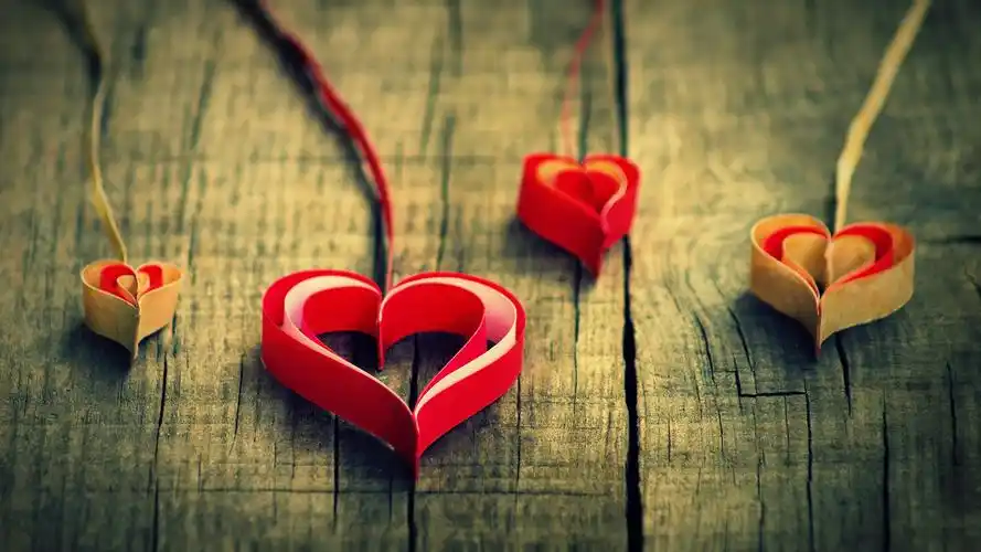 唯美浪漫的爱心创意设计桌面壁纸图片高清大图预览1920x1080_设计创意