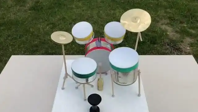 花1小时自制"迷你架子鼓",开一场私人演唱会怎么样?