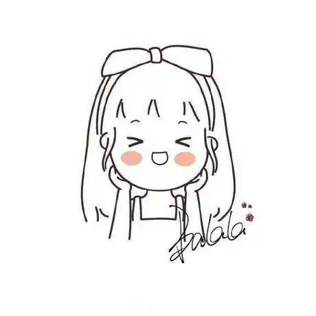 可爱q版人物情侣头像订定制真人照片转手绘设计diy婚礼漫简笔画简笔画