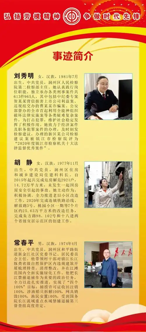 表彰2021年润州区劳动模范先进事迹介绍四