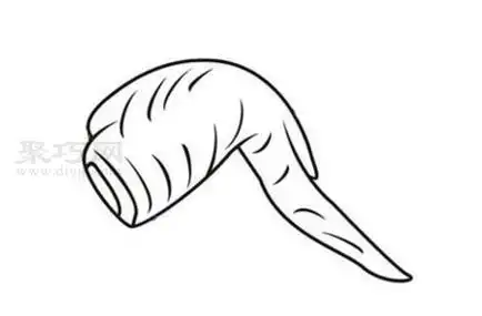 鸡翅怎么画最简单鸡翅简笔画画法