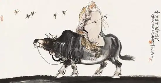 骑青牛的老人是谁,为何老子骑青牛手持竹而来 - 玉三网