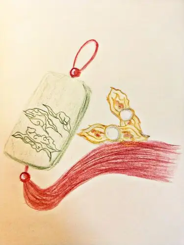 汉白玉佩珍珠扣,只等朝夕与共到白头.