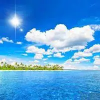 微信头像图片大全 唯美风景头像微信头像碧水蓝天风光【点击鼠标右键