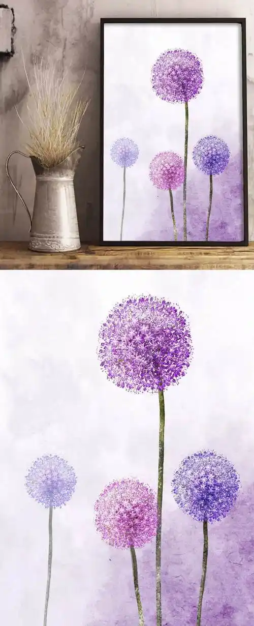 水彩装饰画水粉画装饰画