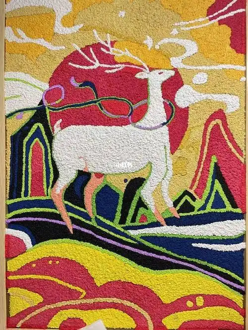 学前教育期末作品4k纸浆画临摹@shmily#纸浆画