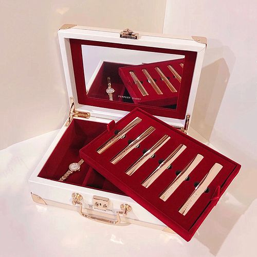 口红牌子_完美日记皮箱小细跟许愿星圣诞礼盒银翼口红丝绒雾面送女