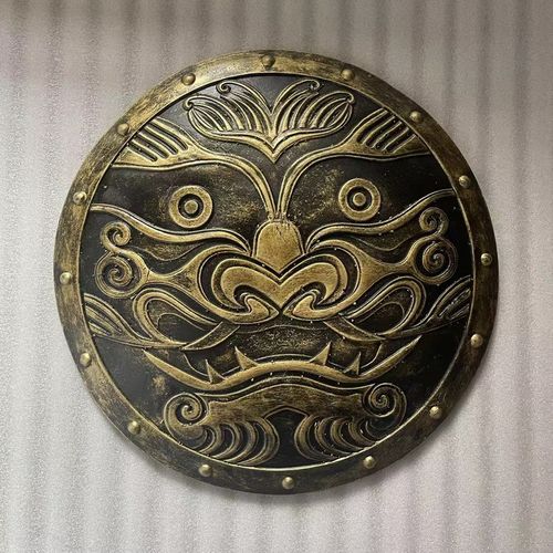 仿中国古代盾牌兵器 博物馆酒吧餐馆密室布景摆件抖音古装片 装备