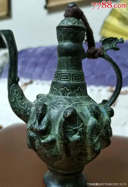 大明宣德年制铜制八仙酒壶-价格:8000元-au31811955-铜壶/铜瓶 -加价