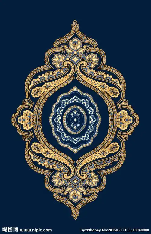 欧式纹样分层花头图片