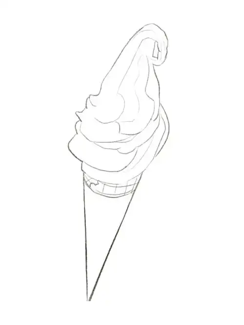 『板绘』原味冰淇淋 - 简书