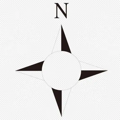 方向标线稿元素素材png格式_设计素材免费下载_vrf高清图片400742321_