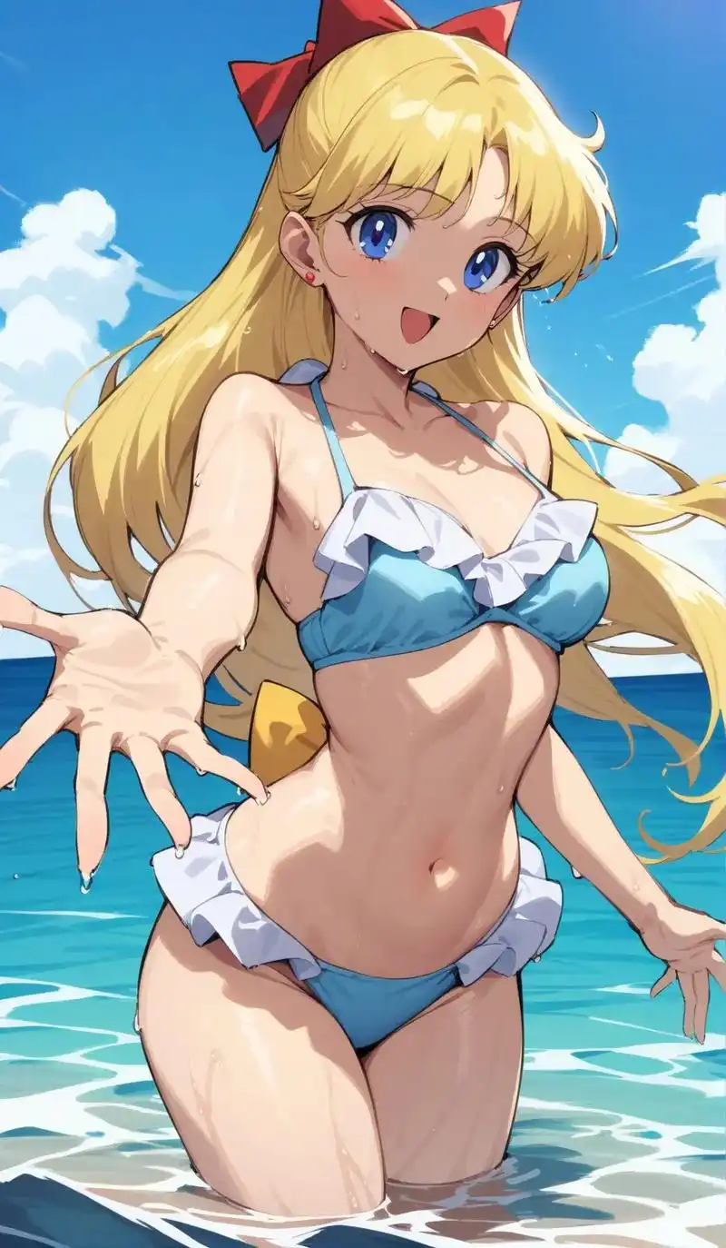 美少女战士泳装啦.#二次元美图 #二次元 #动漫少女 #美少 - 抖音