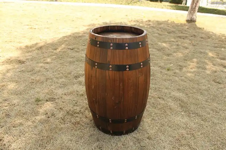 酒吧装饰木啤酒桶婚庆旅舍酒庄展会装摄影道具木酒桶高度60cm