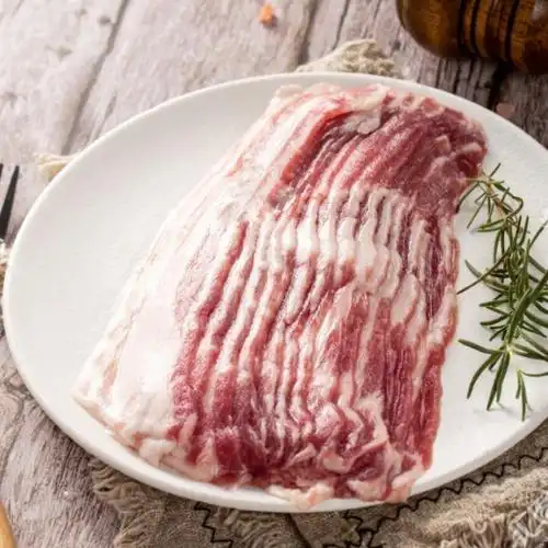 原装伊比利亚黑猪去皮去骨五花肉片200g