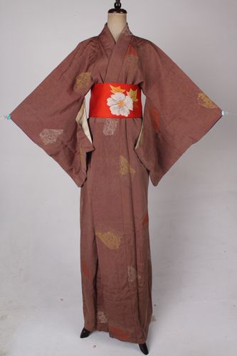 vintage古着日本节日演出表演写真长款和服传统民族服装