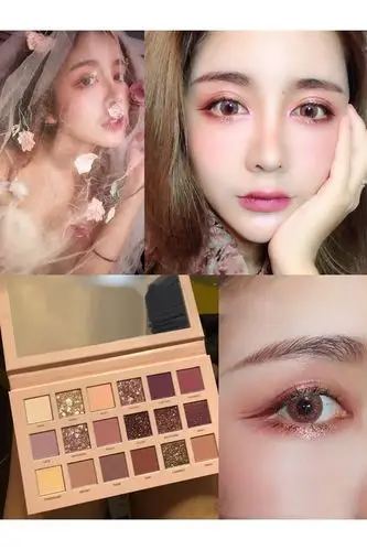 > 哑光眼影大地色