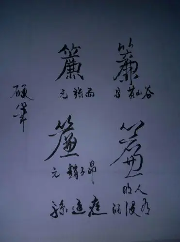 孙过庭草书帘字怎么写