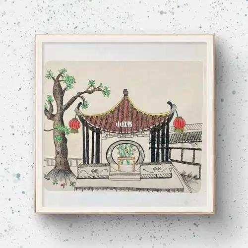 建筑写生不同国家的房子