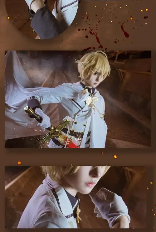 百夜米迦尔cos服终结的炽天使动漫全套动漫男装cosplay服装 s 米迦尔