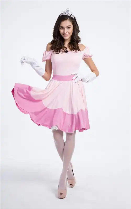 粉色公主童话故事角色扮演服装 万圣cosplay服制服套装舞台演出服