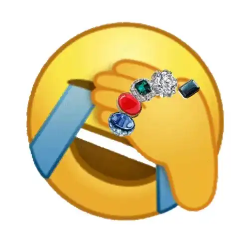 emoji戴戒指捂脸哭笑不得 - emoji捂脸哭笑不得,高调炫富_斗图表情