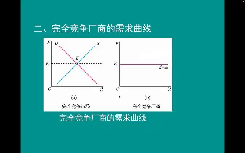 【微观经济学】完全竞争厂商的需求曲线