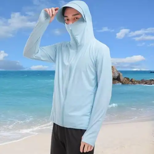 夏季户外防晒服超薄防晒衣男夏季男士外套新款男装透气防紫外线款