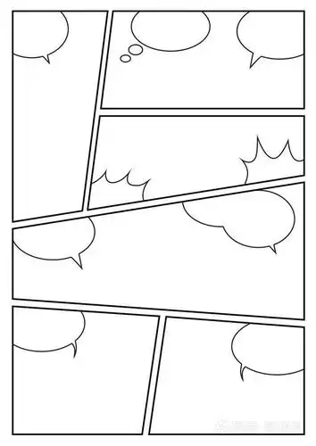 漫画故事板布局模板,快速创造漫画风格.