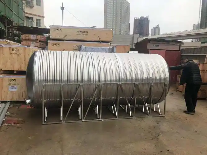 1吨-10吨304卧式不锈钢水塔冷水箱家用储水罐水桶太阳能 7吨卧式304有