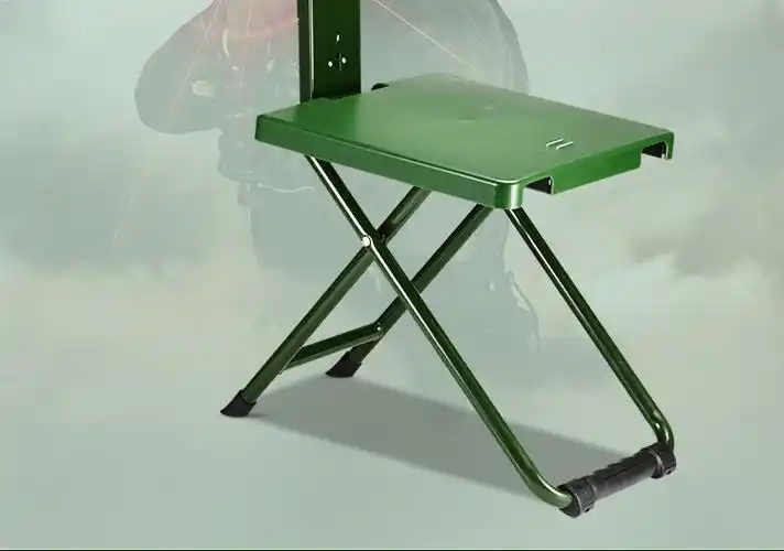 军用马扎折叠马扎折叠椅子便捷部队折叠凳小马扎钓鱼带靠背 精品加厚