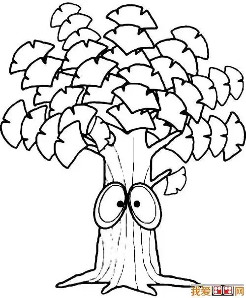 树眼睛简笔画