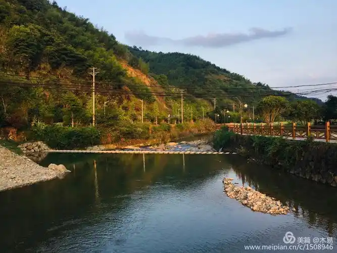 浙江临安天目山村落风光
