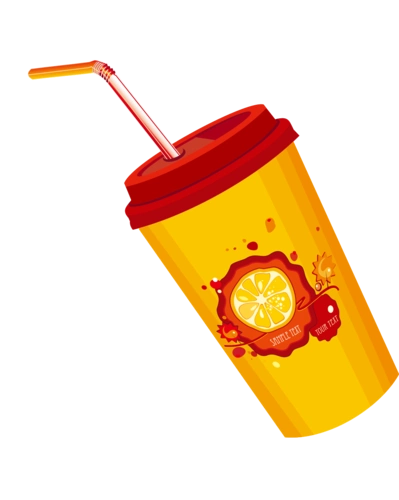 卡通饮品标签图标图片