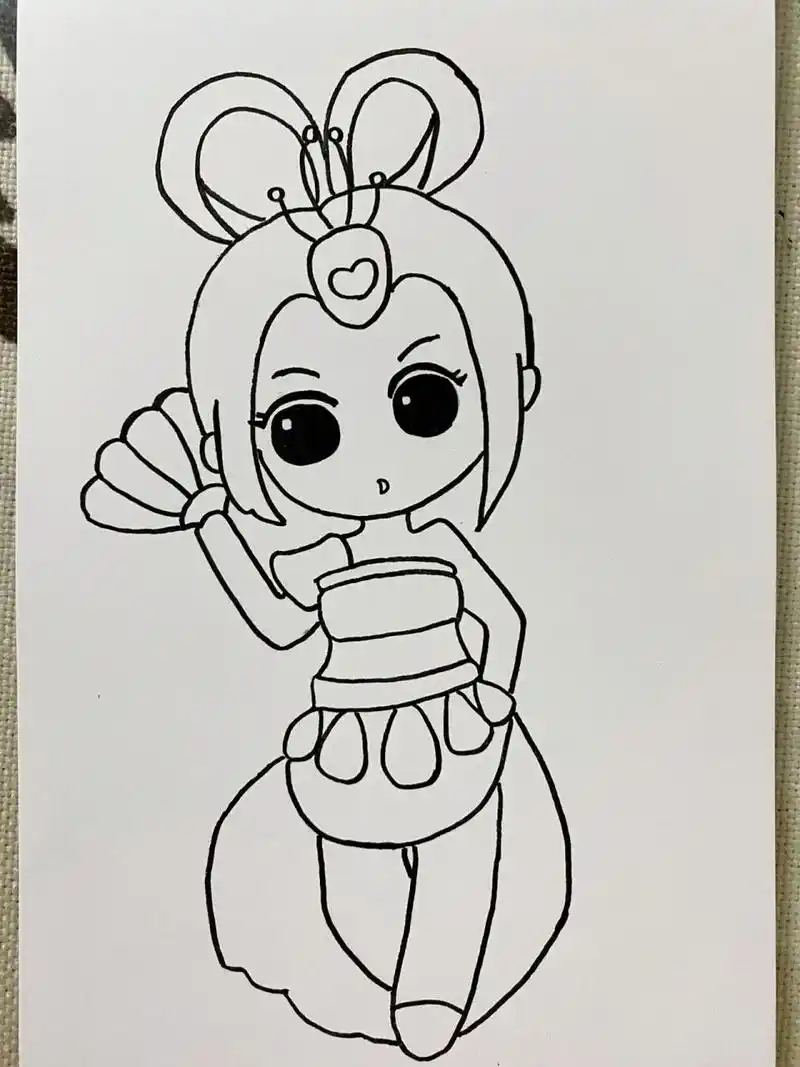 叶罗丽简笔画临摹合集(一) 喜欢的小可爱,翻看之前的笔记,有超详细