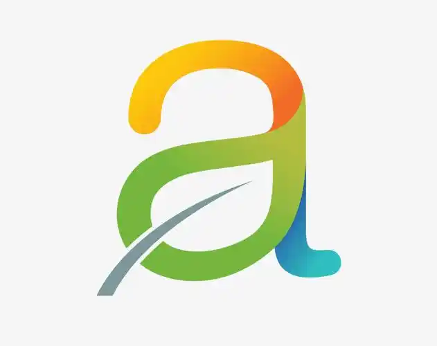 彩色创意英文字母a