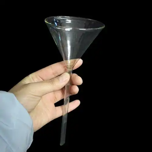 玻璃漏斗 供应实验室器皿长颈漏斗圆口漏斗规格直径60/75/90/100