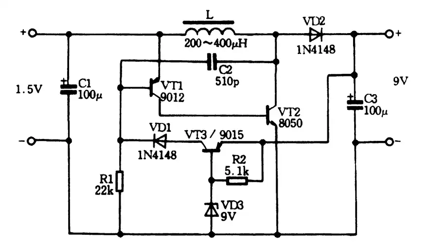 适合万用表使用的直流升压器电路