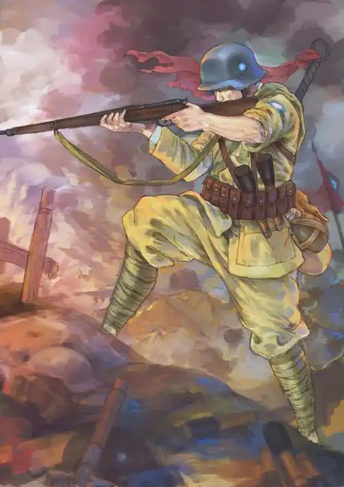 《永固的历史》"抗日战争胜利70周年纪念"|插画|艺术插画|胖妖怪_原创