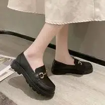 外贸出口美国女鞋红色平底流苏乐福鞋反绒牛皮软底一脚蹬豆豆鞋女