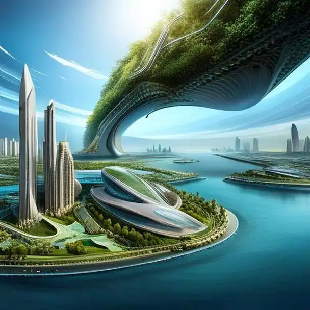 ai创世录之水上未来城市