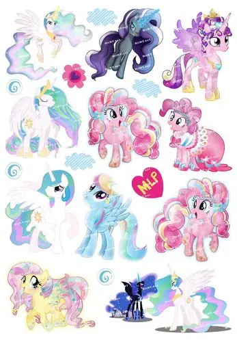 大号f0065-14my little pony小马宝莉卡通笔记本电脑旅行箱贴纸