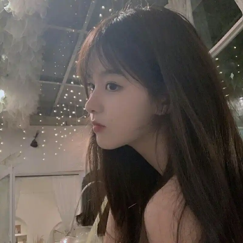 女生侧脸头像(长发)
