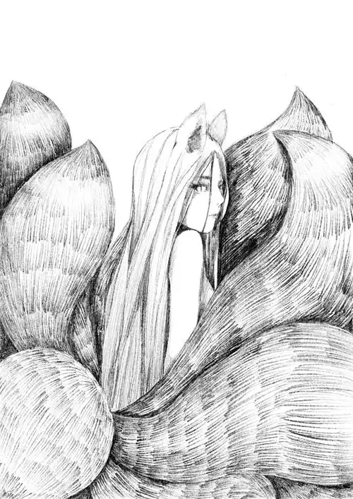 九尾|插画|创作习作|这是山芋吧 - 原创作品 - 站酷 (zcool)