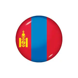 eps 10. 蒙古的光泽标志图标