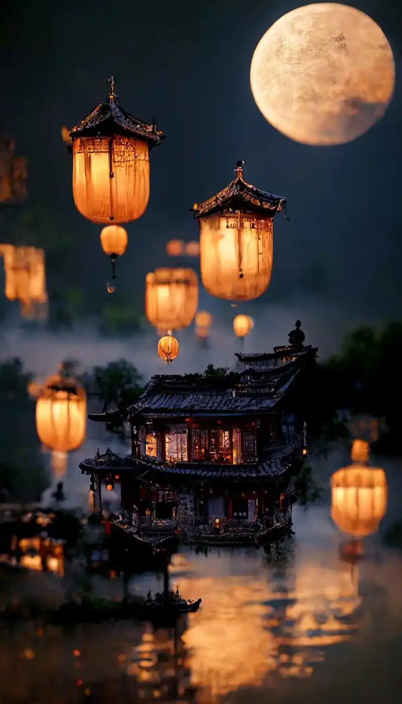 中秋佳节96江南水乡.良辰美景佳人伴 园月睛时赏中秋~ 寻常 - 抖音