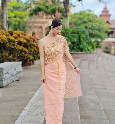 鞠婧网红同款西双版纳傣族小清新夏季影楼艺术写真拍照民族服装