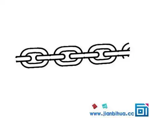 铁链画法铁链怎么画 铁链的简笔画画法
