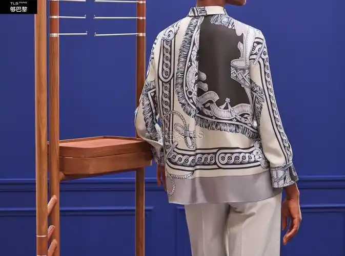 【包邮包税】 hermes爱马仕 21年春夏 女士 长袖衬衫 chemise